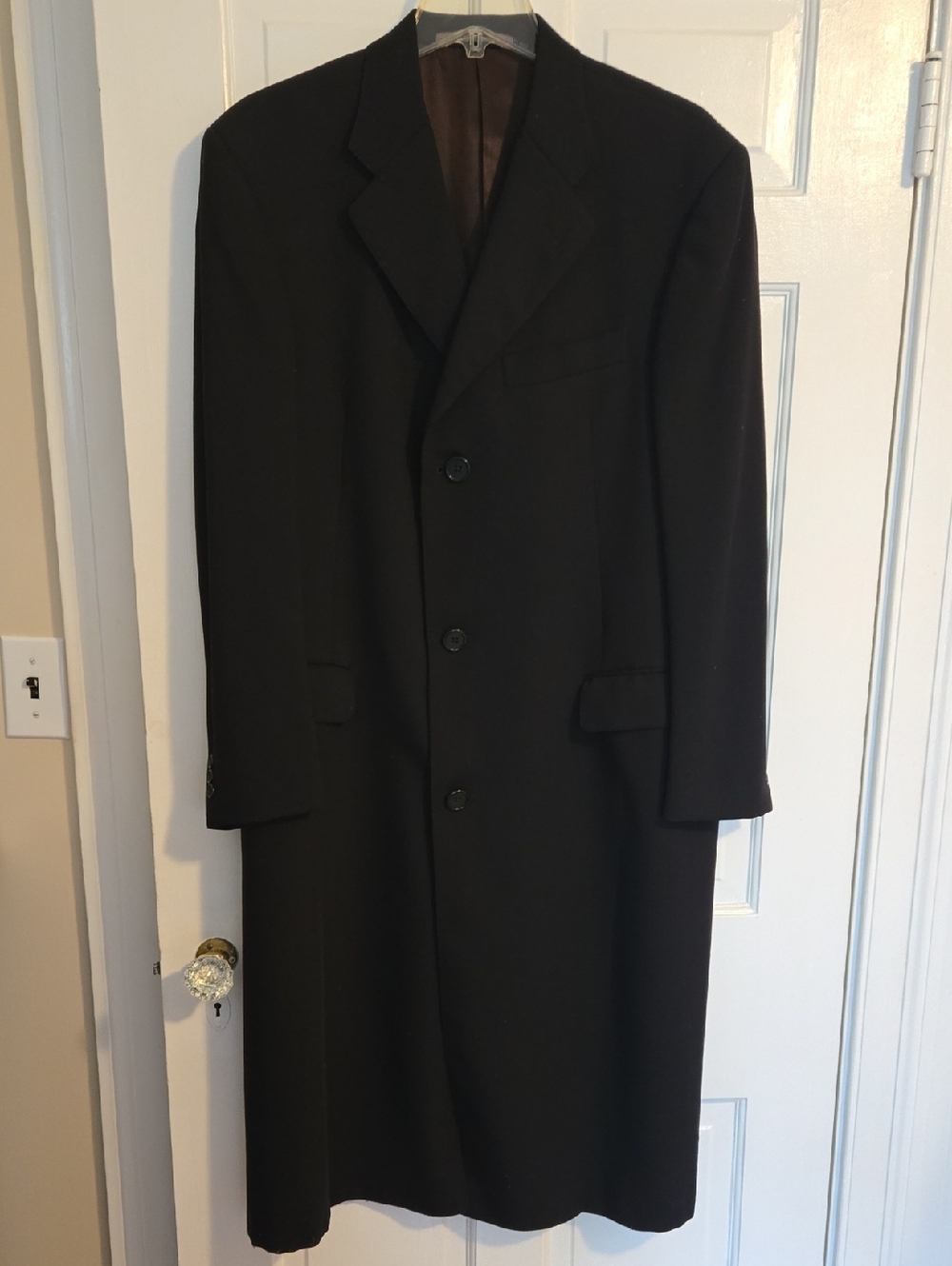 Classic Wool Men's Overcoat By Hickey Freeman